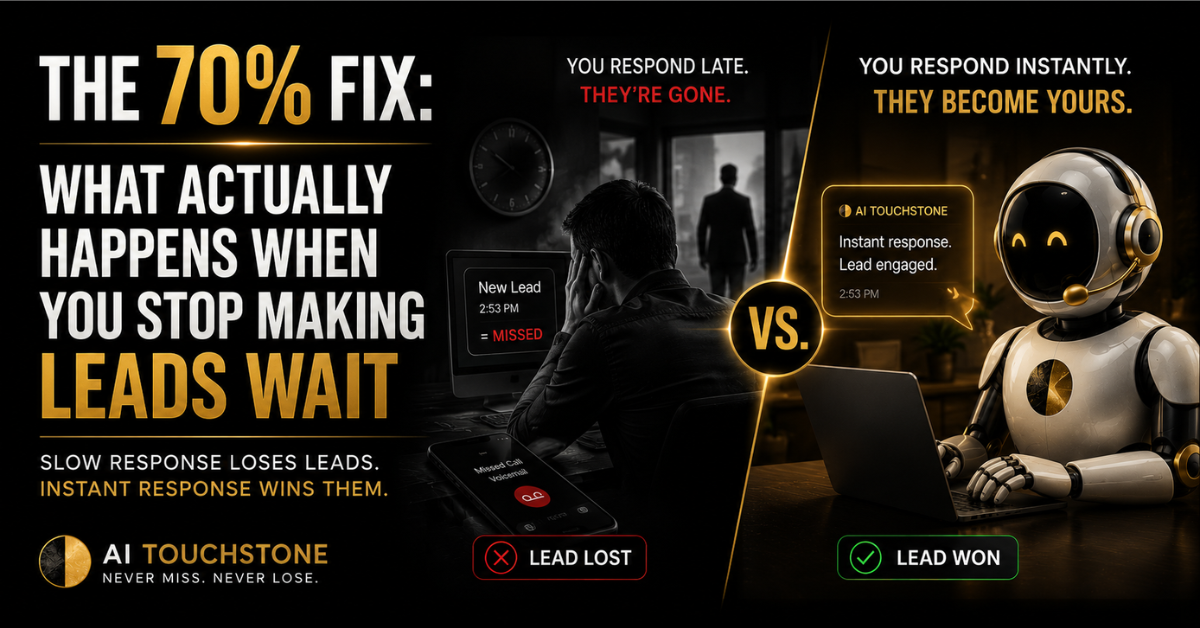 The 70% Fix: What Actually Happens When You Stop Making Leads Wait